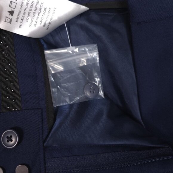 NWOT Alaska Airlines Luly Yang WOOL Blend Navy Trouser Pants 300001 Size 08 RG - Picture 11 of 13